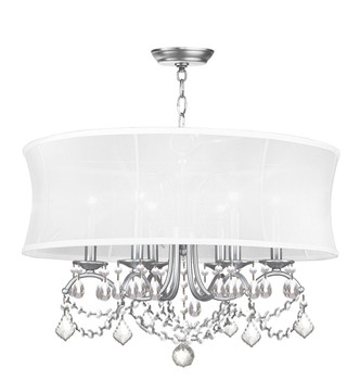 Livex Lighting 6 Light Brushed Nickel Chandelier - 6306-91