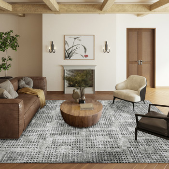 Addison Rugs AER31 Eleanor Machine Made Gray Area Rugs