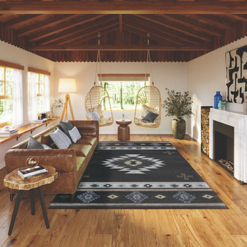 Addison Rugs ASO34 Sonora Machine Made Midnight Area Rugs