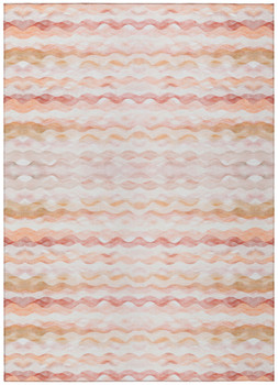 Addison Rugs ASR46 Surfside Machine Made Peach Area Rugs