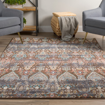 Addison Rugs ATH46 Thurston Power Woven Brown Area Rugs