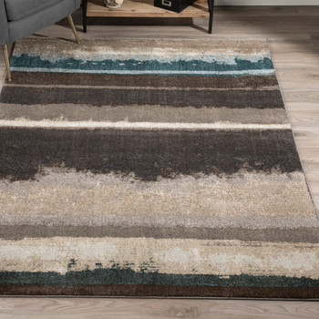 Addison Rugs OSWI34 Wellington Power Woven Brown Area Rugs