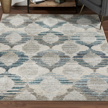 Addison Rugs OSWI35 Wellington Power Woven Blue Area Rugs