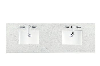 72" Double Top, 3 Cm Eternal Jasmine Pearl Quartz W/ Sink