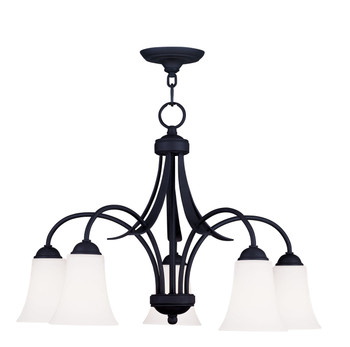 Livex Lighting 5 Light Black Chandelier - 6476-04