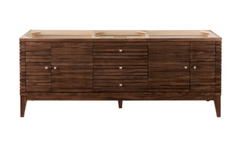 Linear 72" Double Vanity, Mid Century Walnut