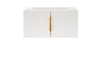 Columbia 31.5" Single Vanity Cabinet, Glossy White