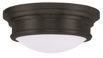 Livex Lighting 3 Light Bronze Ceiling Mount - 7343-07