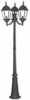 Livex Lighting 3 Light Tbk Outdoor Post Light - 75478-14