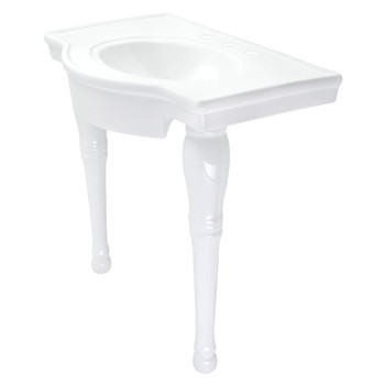 Fauceture VPB1318 Templeton 31" x 22" Ceramic Console Sink, White