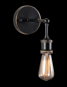 Miserite Wall Lamp Antique Black, Gold & Copper