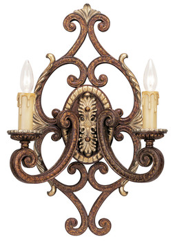 Livex Lighting 2 Light Pbz Wall Sconce - 8862-64