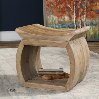 Uttermost Connor Elm Accent Stool