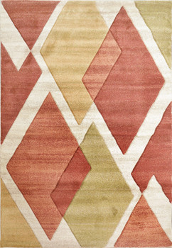 Dynamic Stella Machine-made 3284 Red/gold/ivory Area Rugs