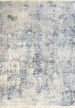 Dynamic Mood Machine-made 8451 Ivory/blue Area Rugs