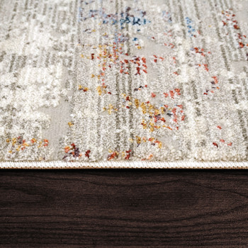 Dynamic Mood Machine-made 8456 Ivory/red Area Rugs