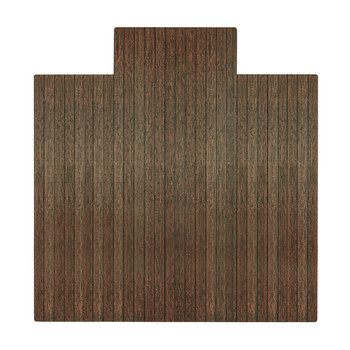 Anji Mountain AMB24084  Hand-crafted Bamboo Office Chair Mats - 55" X 57" Rectangle