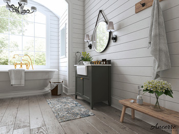 Adeline 36 In. Bath Vanity Set In Sapphire Gray