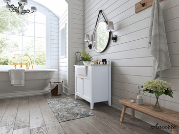 Adeline 36 In. Bath Vanity Set In White