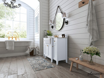Adeline 48 In. Bath Vanity Set In White
