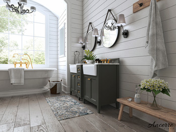Adeline 60 In. Bath Vanity Set In Sapphire Gray