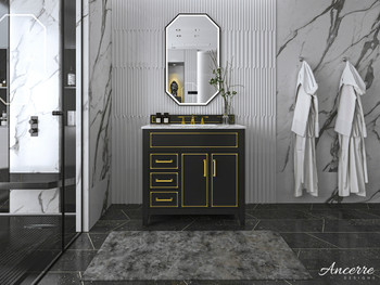 Aspen 36 In. Bath Vanity Set In Black Onyx