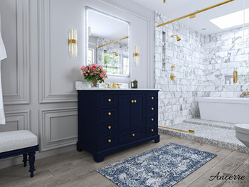 Audrey 48 In. Bath Vanity Set In Heritage Blue