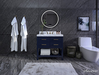 Elizabeth 36 In.bath Vanity Set In Heritage Blue