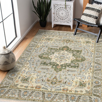 Amer Rugs Milano Caly MIL-10 Stone White Hand-Knotted Area Rugs