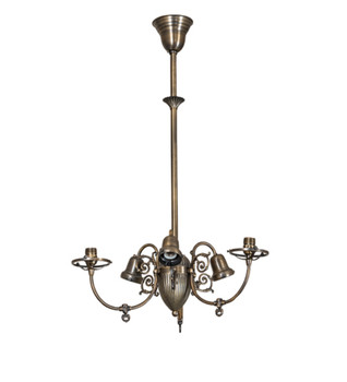 Meyda 24" Wide Gas & Electric 6 Light Chandelier Hardware