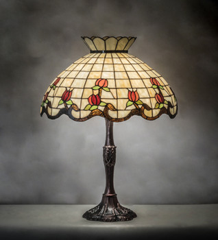 Meyda 26" High Roseborder Table Lamp - 104175