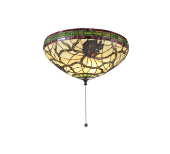 Meyda 16"w Pinecone Dome Flush Mount