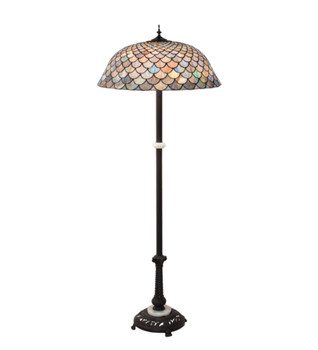 Meyda 62" High Tiffany Fishscale Floor Lamp - 108588