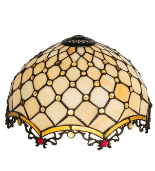 Meyda 14" Wide Diamond & Jewel Shade