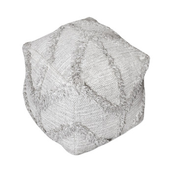 Uttermost Olfen Gray Pouf