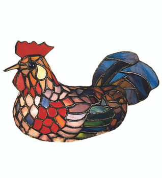 Meyda 6.5"h Rooster Accent Lamp