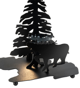 Meyda 13" High Moose Through The Trees Table Base