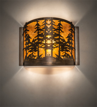 Meyda 12" Wide Tall Pines Wall Sconce - 214575