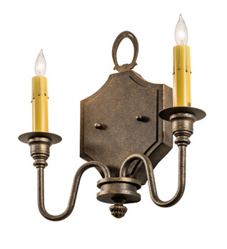 Meyda 12" Wide Paquita 2 Light Wall Sconce