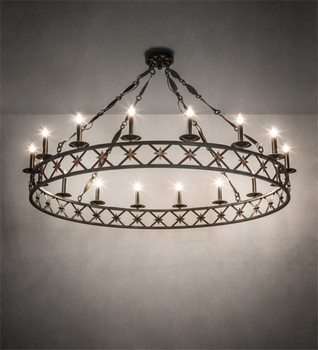 Meyda 53" Wide Kingsbridge 16 Light Chandelier