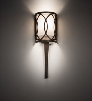 Meyda 6" Wide Ashville Wall Sconce