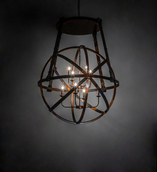 Meyda 48" Wide Gimbal Grinado Chandelier