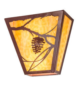 Meyda 13" Wide Whispering Pines Wall Sconce