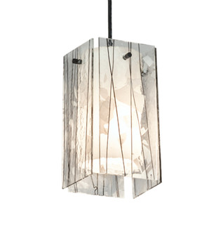 Meyda 5" Square Metro Fusion Branches Quadrato Mini Pendant