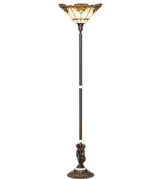 Meyda 74" High Shell With Jewels Floor Lamp