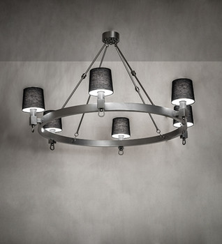 Meyda 60" Wide Luebeck 6 Light Chandelier