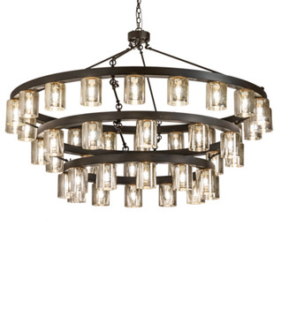 Meyda 70" Wide Loxley Horizon Ring 44 Light Three Tier Chandelier..