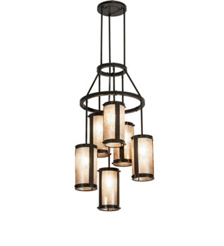 Meyda 24" Wide Cartier 6 Light Cascading Chandelier - 233898