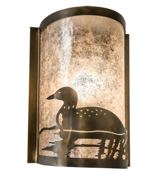 Meyda 8" Wide Loon Left Wall Sconce