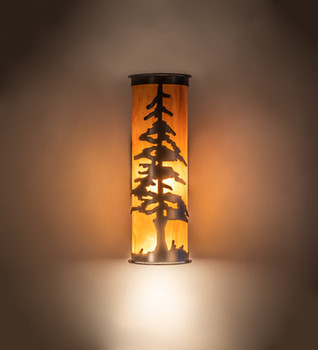 Meyda 5.5" Wide Tall Pines Wall Sconce